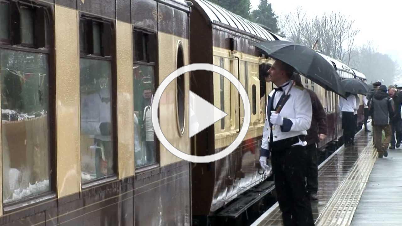 The Bluebell Railway arrives at East Grinstead - 23 March 2013